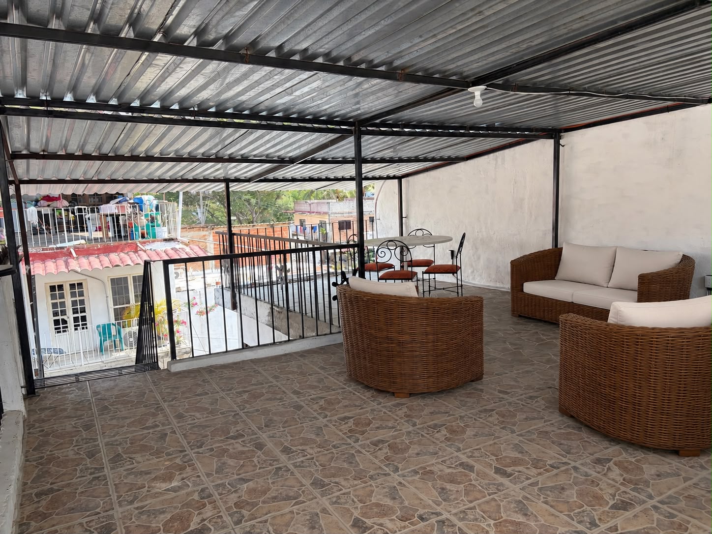 Shared rooftop terrace at Casa Rodriguez